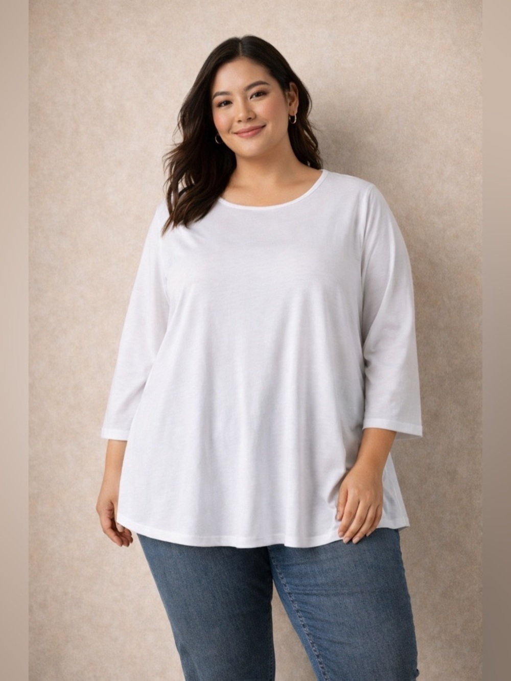 N Touch 3/4 Sleeve Top Size 1X